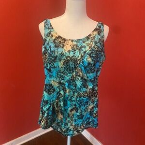 One Piece Suit w skirt like front